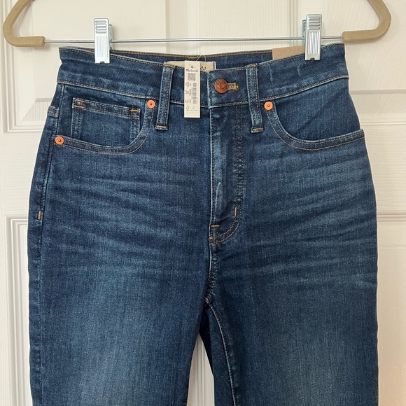 Madewell NWT Curvy High-Rise Skinny Jeans Size 26, dark blue wash - Picture 2 of 6